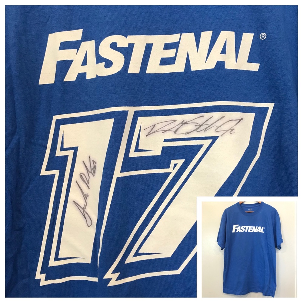 Jack Roush Signed Fastenal #17 NASCAR T-shirt